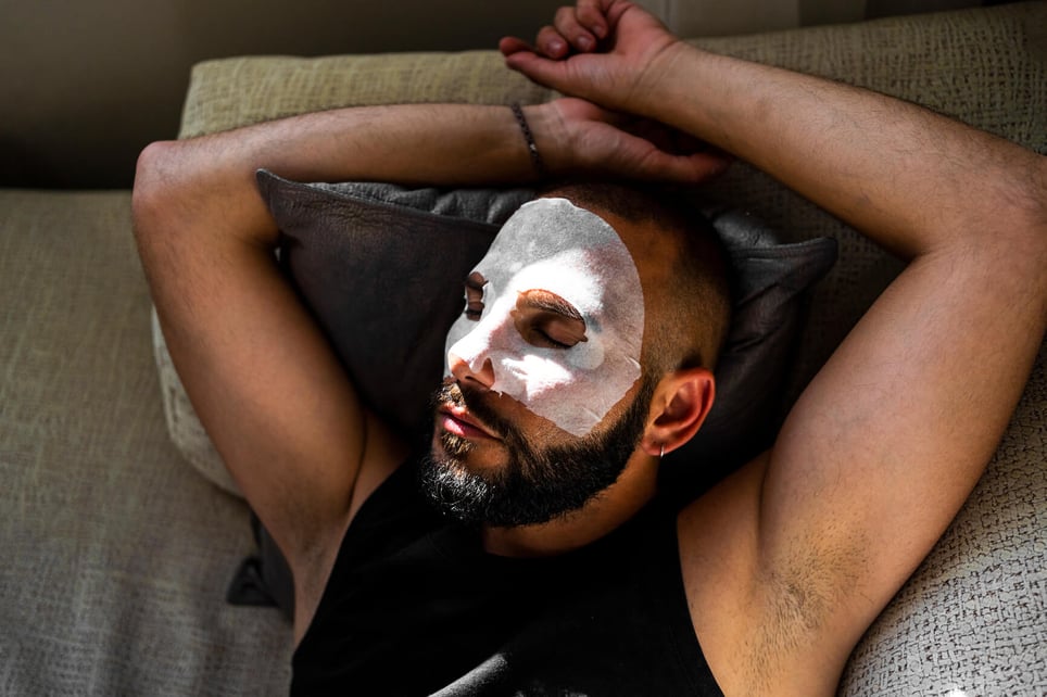 man-face-mask-self-care-practices-ideas