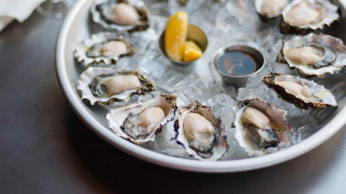 oysters on the half shell